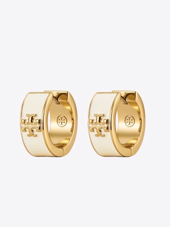 Tory Burch Jewelry - NIP Tory Burch Icon Huggie Earrings